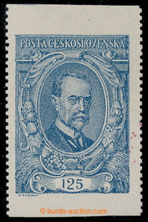 196366 -  Pof.140, 125h blue, type II with omitted upper also lower h