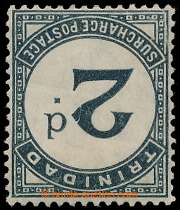 196442 - 1885 SG.D3w, Postage due stamp 2P black, INVERTED WMK; perfe