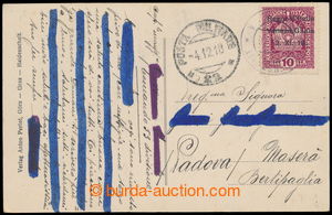 196486 - 1918 VENEZIA GIULIA  Ppc to Padua franked with Austrian stam