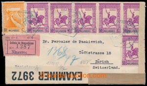 196536 - 1943 R-dopis zaslaný do Švýcarska, bohatá frankatura 7ks