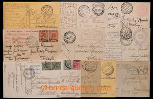 196547 - 1912-1919 FIELD POST IN LYBIA  set of 11 cards with FP postm