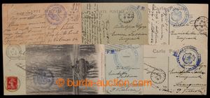 196552 - 1919 Versailles Peace Conference  set of 6 cards sent by mem