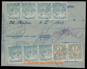 196620 - 1919 SPĚŠNÁ 1916 / larger part Hungarian C.O.D. order wit