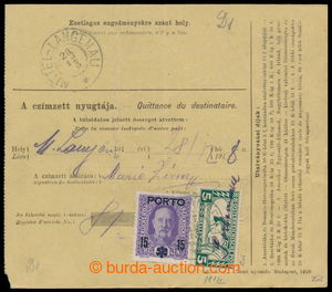 196671 - 1918 SPĚŠNÉ OBDÉLNÍK / větší díl poštovní uhersk