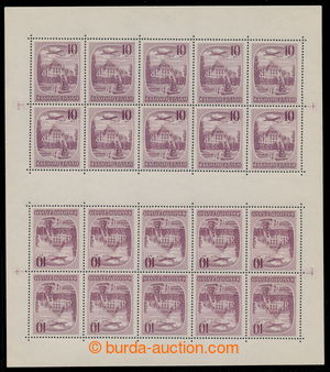 196716 - 1951 Pof.L34TL, Spa 10Kčs purple-red, complete perf undetac