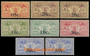 196863 - 1921-1924 SG.34-41, local overprints of new face value so-ca