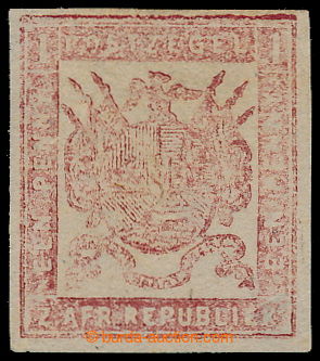 196867 - 1870 SG.8, issue M.J. Viljoen - Pretoria; Coat of arms 1P du