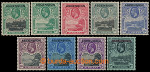 196881 - 1922 SG.1-9, Svatá Helena Jiří V. 1/2-3Sh, série s přet