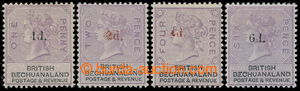 196886 - 1888 SG.22-26, PROVISORIUM VRYBURG přetisky 1d. - 6d. na zn
