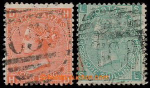196905 - 1866-1873 PŘEDBĚŽNÉ BRITSKÉ  SG.Z6, Z29, 4P oranžová 