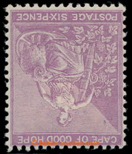 196915 - 1864-1867 SG.25bw, Allegory 6P light violet, WATERMARK INVER