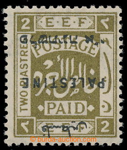 196924 - 1922 SG.81a, EEF London overprint issue PALESTINE 2P olive, 