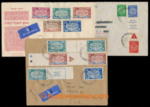 196930 - 1948 comp. of 3 airmail entires sent to Czechoslovakia, from