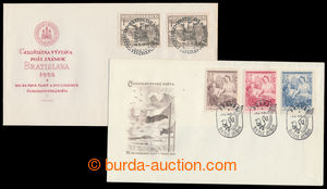 196931 - 1948-52 comp. 2 pcs of FDC, 1B/48 + 26/52, both with differe