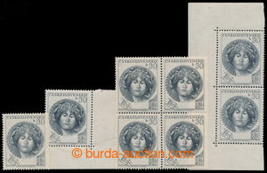 196942 - 1953 Pof.757, Destinnová 30h, comp. 4 pcs of, contains type
