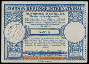196966 - 1940 CMO2, international reply coupon 3.35K, unilaterally us