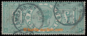 196998 - 1891 SG.212, £1 green, letters L-A, 2x CDS LOMBARD ST.;