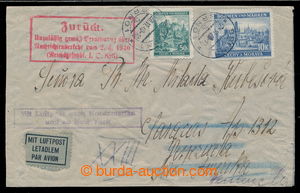 197204 - 1940 airmail letter to Venezuela, with Landscape, Pof.41, 48