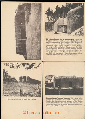 197245 - 1938 OPAVSKO / Troppau, comp. 4 pcs of, various bunkers from