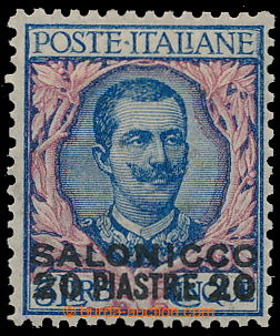 197258 - 1909-1911 LEVANT - SALONICCO Sass.8, Victor Emmanuel III. 5 