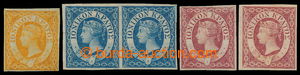 197260 - 1859 BRITISH OCCUPATION - SG.1-3, Victoria 1/2P, 1P pair, 2P