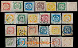 197274 - 1859-1860 Sc.7-16; selection of 25 El Sol de Mayo, unused al