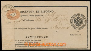 197288 - 1861 Ferch.13, Franz Joseph I. 10Sld brown on RETURN  paper 