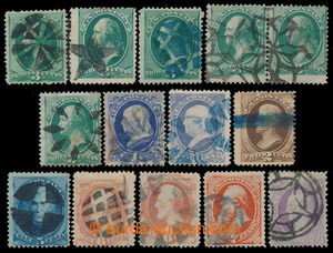 197301 - 1870-1875 Sc.153-179, set of 14 stamps Presidents for exampl
