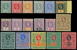 197320 - 1912-1921 SG.112-128, Jiří V. 1/2P-1£; bezvadná kval
