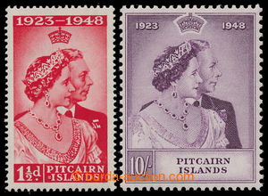 197324 - 1949 SG.11-12, JIří VI.- Silver Jubilee, 1½P, 10Sh; &