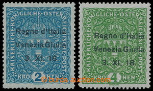 197326 - 1918 Occupied territory - VENEZIA GIULIA Sass.15, 17, Austri