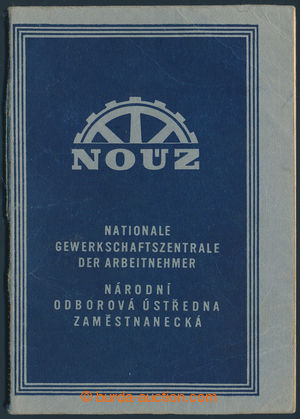 197327 - 1942 PROPAGANDA  členská legitimace NOÚZ (Národní odbor