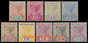 197348 - 1897 SG.26-36, Victoria 2C-2,25R; VF, cat. £300