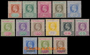 197360 - 1903 SG.46-56, 57-59, Edward VII. 2C-2.25Rs, CA; complete se