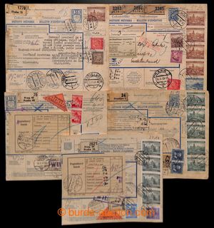 197385 - 1939-1941 sestava 5ks větších části poštovních průvo