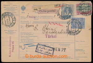 197387 - 1915 CZECH LANDS / Maxa M26, parcel card abroad with revenue