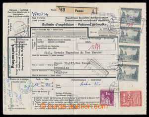 197392 - 1965 CPP  celá mezinárodní poštovní průvodka k balíku
