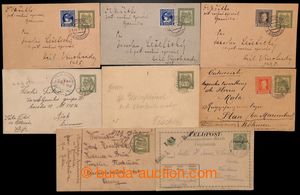 197414 - 1914-1919 set of 8 p.stat of field post, from that 7x Mi.3, 