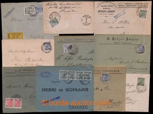 197427 - 1896-1905 LEVANT  comp. of 10 letters, from that 1x Reg, mai