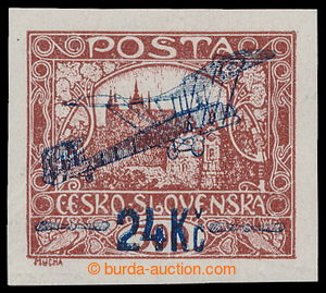 197466 -  Pof.L2IIs, I. provisional air mail stmp. 24Kč/500h, spiral