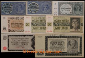197496 - 1940-1944 Ba.31, 34, 37b, 39b, 40c, sestava 5ks bankovek s p