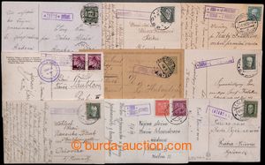 197523 - 1930-1940 comp. 8 pcs of Ppc with postal agency pmk., i.a. L