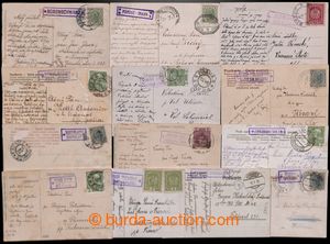 197525 - 1906-1917 comp. of 13 Ppc with postal agency pmk., i.a. DOMA