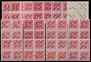 197687 -  Pof.72-78, Malé číslice, hodnoty 5h - 40h červená, od 