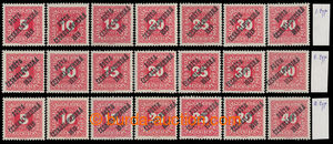 197688 -  Pof.72-78, Malé číslice, hodnoty 5h - 40h, 3 kompletní 