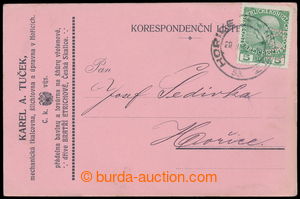197757 - 1912 CZECH LANDS  Maxa K12, identification postcard franked 