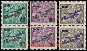 197842 - 1922 Pof.L4-L6, II. provisional air mail stmp., complete set