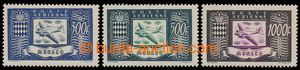 197910 - 1949 Mi.394-396, Airmails 300Fr-1000Fr; superb, cat. 200€