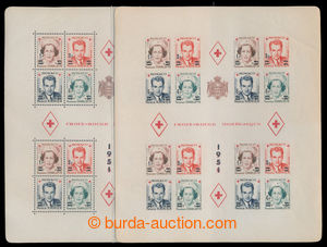 197921 - 1950 Mi.Bl.4A + 4B, complete printing sheets Red Cross (Mi.4