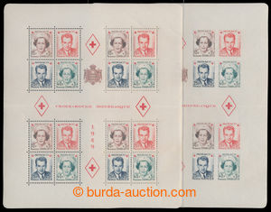 197922 - 1949 Mi.Bl.3A + 3B, complete printing sheets Red Cross (Mi.3